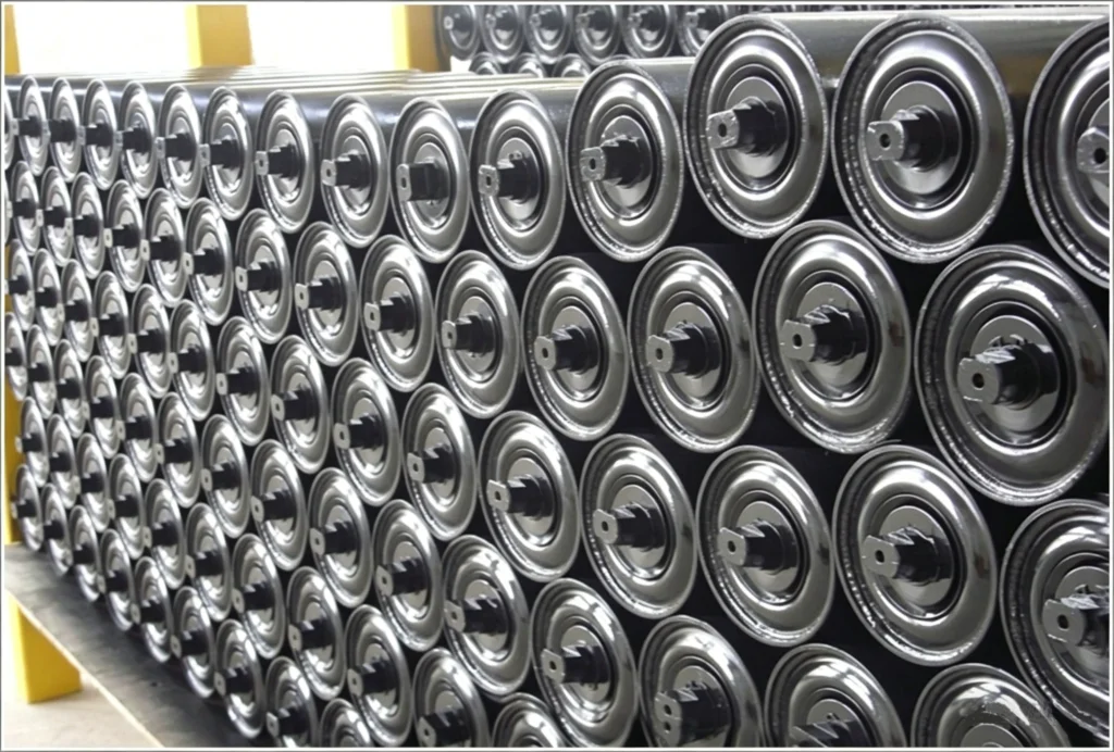 Durable conveyor idlers designed for smooth belt support and long life