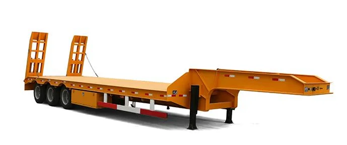 Low-Bed Semi-Trailer Ideal for Heavy Equipment and Machinery Transport