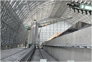 Industrial Steep-Angle Belt Conveyor for High-Incline Bulk Material Transport
