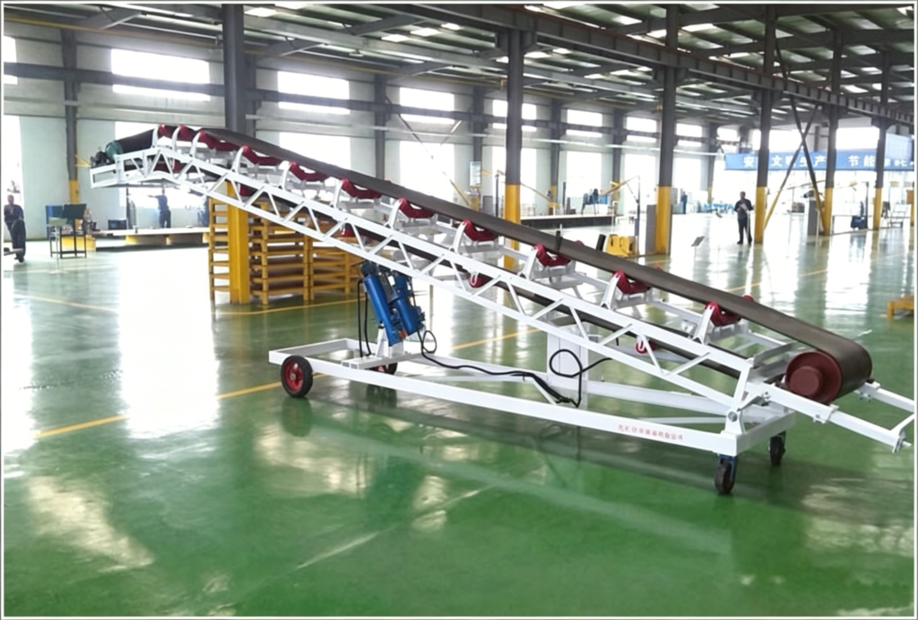 Grain Conveyors – Typical Applications of the New Mobile Elevating Belt Conveyor in the Grain Industry