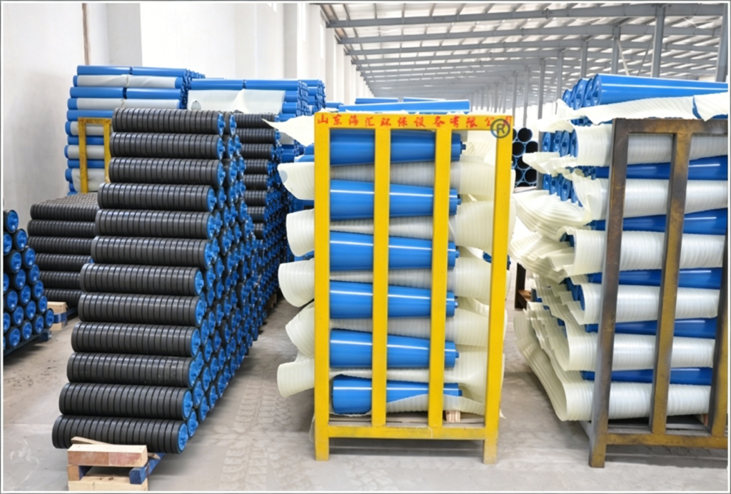 Conveyor Idler Roller for Belt Support and Bulk Material Transport