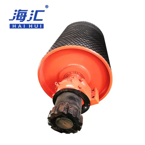 051Conveyor Drive Pulley with rubber lagging03